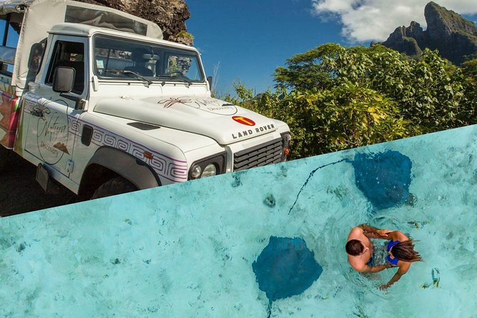 Bora Bora 4WD Tour & Eco Shark & Ray Snorkel Cruise - The island ring and the WWII stops: why the viewpoints land