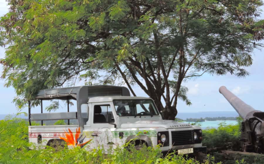 Bora Bora by Land and Sea: 4WD Safari and Snorkel - Entering Bora Bora by Land, 4WD style