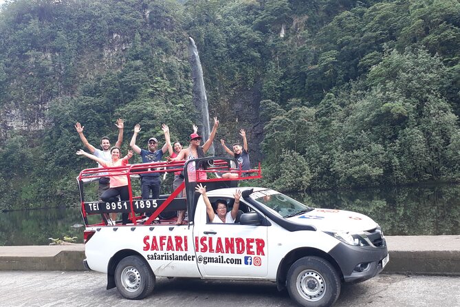 Crossing Island of Tahiti 4x4 Mountain, Waterfall, River, Basins - Entering Tahiti Safari Islander territory, the interior version of Tahiti