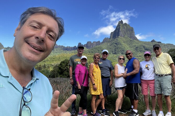 Discovering Moorea from Tahiti in 4x4 with the Ferry Terevau - Belvedere Lookout at 1207 Meters: Where the Valleys Read Like a Map