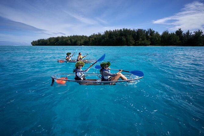 Eco guided excursion to the lagoon of Moorea in transparent kayak 1/2 day morning - Snorkeling Without Making It a Whole Thing