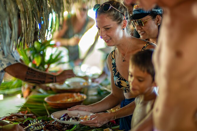French Polynesia Snorkeling and 4X4 Adventure Tour with Buffet - ʻĀmanahune antenna views, then Faanui Valley with marae ruins