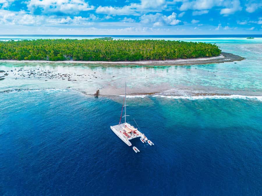 From Tahiti: Tetiaroa Island Tour by Sailing Catamaran - Arriving at Tetiaroa: dinghy landing and the Bird’s Island guided walk