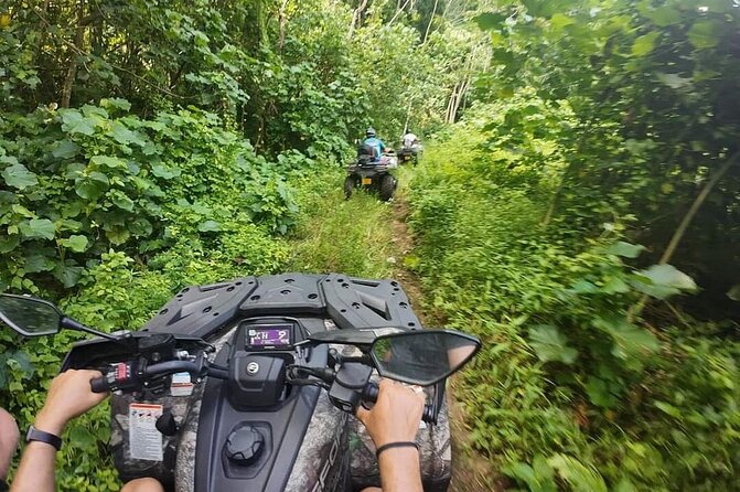 Guided tour of the island and its escapades in Tahaa by Quad / ATV - Price and value for $363.18 per group (up to 2)
