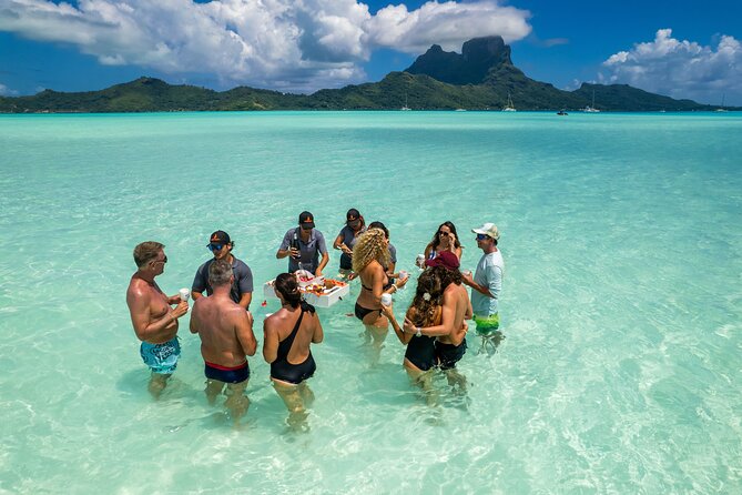 LUXURY Catamaran Bora Bora : Sailing, Snorkeling & Floating Bar - Mount Otemanu from the lagoon, not from a viewpoint