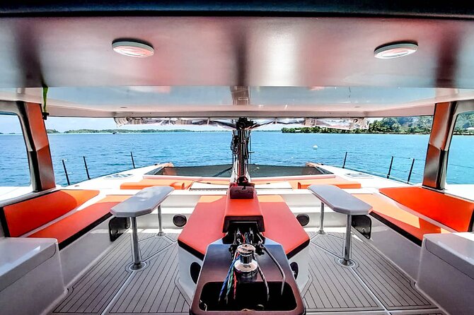 LUXURY PRIVATE Catamaran Bora Bora : Half-Day Trip - Paradise Bay floating bar: shallow water, chilled drinks, and an easy party mood