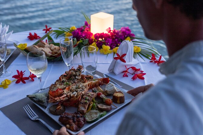 Luxury Private Sunset Cruise and Motu Dinner in Bora-Bora - The Three-Course Dinner: Fish, Lobster (Seasonal), and Drinks
