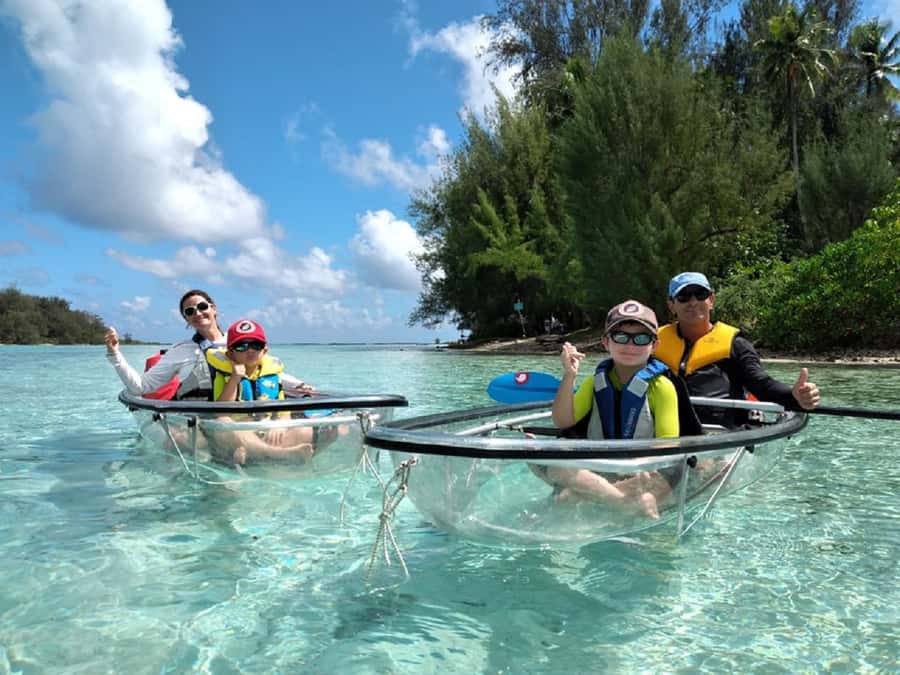 Moorea: Hauru Lagoon 3-hour Guided Kayak Tour with Snack - The 3-Hour Kayak Ride: Clear-Bottom Viewing and a Calm Pace