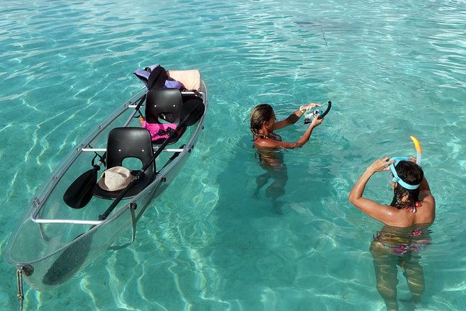Moorea Lagoon Tour by Transparent Kayak - What’s Included: Lifejackets, Waterproof Bag, and Drinks