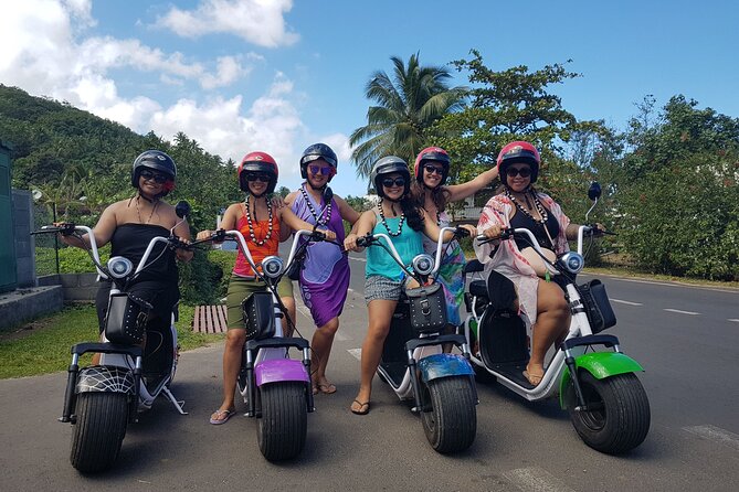 Moorea tour in electric citycoco (in autonomy) - Getting to PK 28 and using pickup if you need it