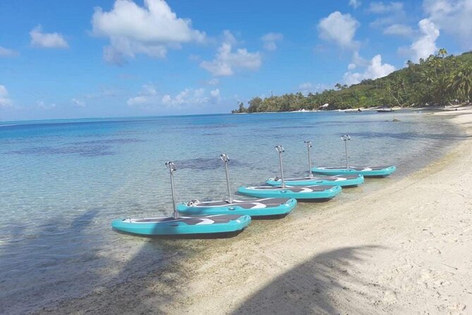 Private Electric Paddle Cruise in Bora Bora - The electric paddle board: what it feels like in real life