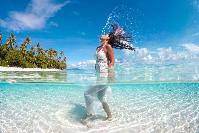 Private Full Day Aquatic Photo Tour + Resort Photo-Shoot (All inclusive) - Private Lagoon Stops Designed for Semi-Submerged and Underwater Frames