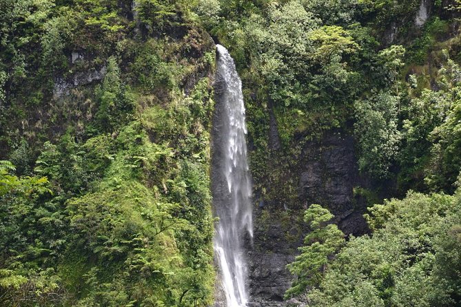 Private Tahiti Circle Island - Waterfalls, Black Sand & Views - Stop 4: Faarumai Waterfalls, lush greenery and the roar factor