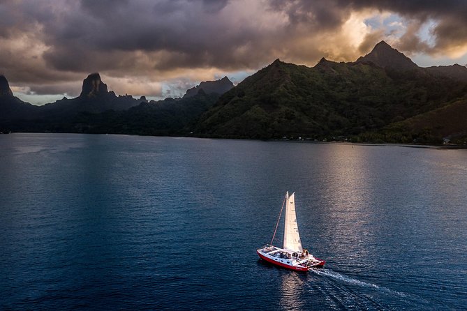Sunset Cruise : Moorea Sailing on a Catamaran named Taboo - Mareto Public Beach boarding and the small-group feel