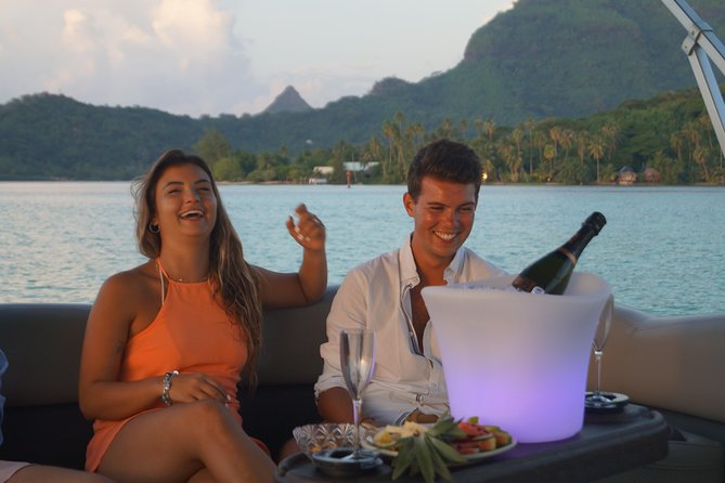 Toa Boat Bora Bora Private Sunset On Majestic Pontoon Boat - Pickup, mobile tickets, and why logistics still matter