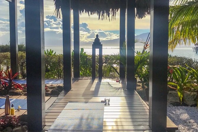 Yoga at sunrise at Sofitel Moorea, overlooking Tahiti - Price and Value: What $30.37 Gets You at Sunrise
